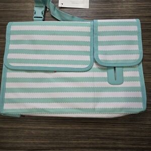 THIRTY ONE Pack-n-Pull Caddy, Turquoise Wave Organizer Tote RETIRED